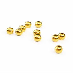 Forgyldte sølvperler 3 mm 10 stk