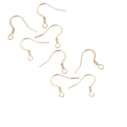 4 par Ørekroge / øreringe med spiral og øje 