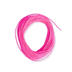 Knyttesnor / midtersnor, Neon pink, polyester ca. 1 mm, 4 meter