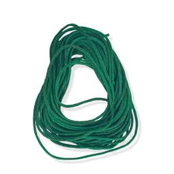Grøn polyester knyttesnor 1 mm – 4 meter