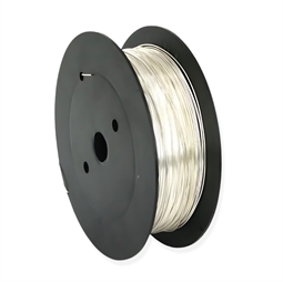 Hård rund sølvtråd 0,8 mm i 925 sterling sølv – 1 meter