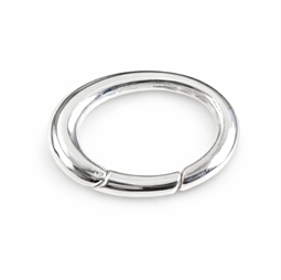 925 Sterling sølv Oval ringlås 20 x 15 mm