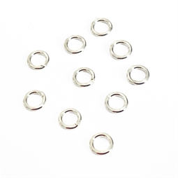 925 Sterling sølv Øsken / Lukket ring 0,8 x 4  mm, 10 stk.