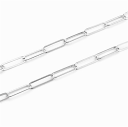 925 Sterling sølv Kæde med lange led