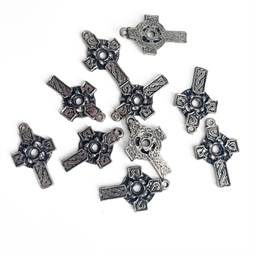 10 stk. Keltisk Kors Vedhæng, 30 x 18 mm