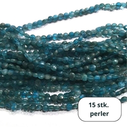 15 stk. 4 mm apatite perler