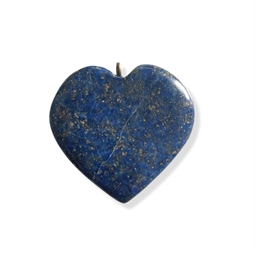 Lapis Lazuli  Hjerte Vedhæng Stor - Ca. 35 mm