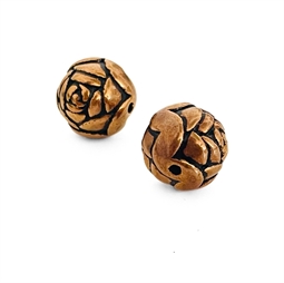 14 mm kobber Roseperler - 2 stk.