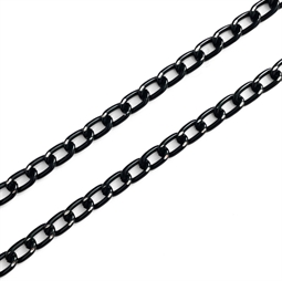 sort panzerkæde aluminium 5 mm