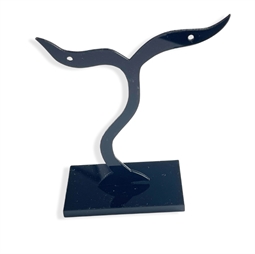 Lille smykkestativ i sort akryl – 9 cm