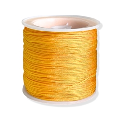 50 mtr. Knyttesnor / midtersnor, Gul polyester ca. 1 mm