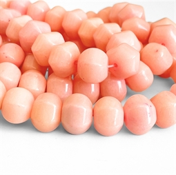 10 mm lyserøde græskarformede mashan jade perler