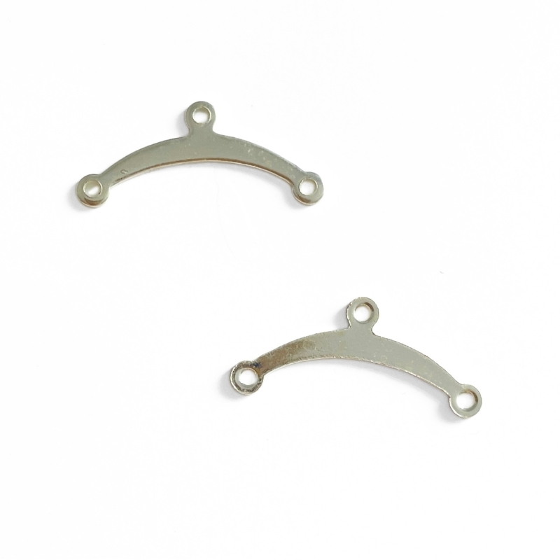 Buede connectors sølvfarvet – 2 stk.