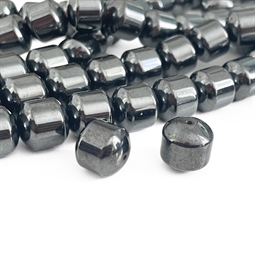 12 mm Hæmatit perler - Hel streng