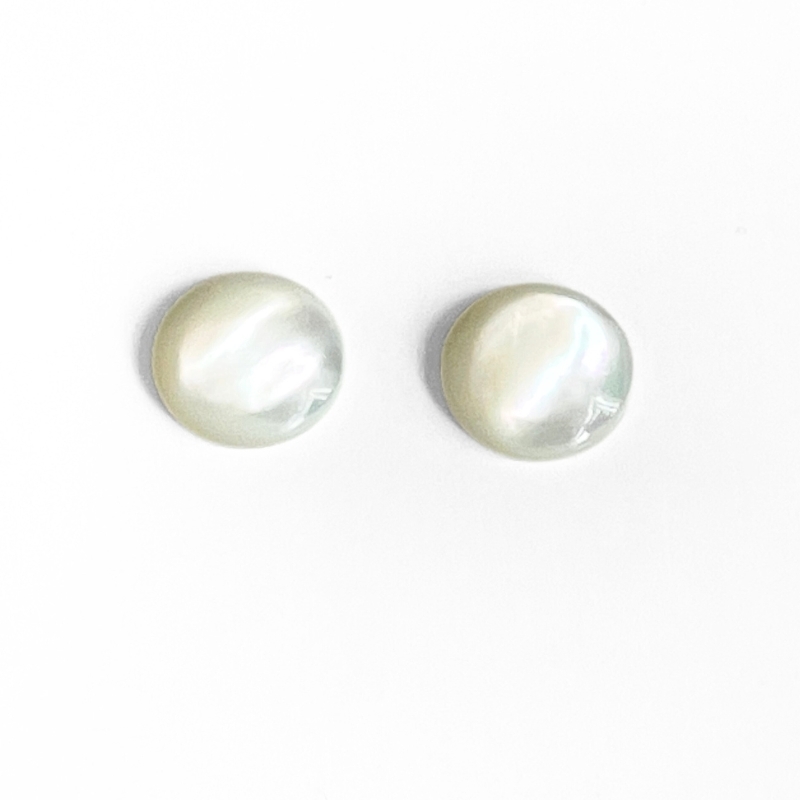 12 mm Perlemor Cabochon – 2 stk.