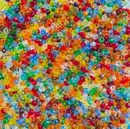 Transparent mix rocailles perler, 20 g