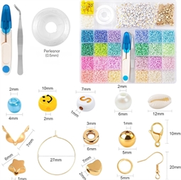 DIY Seed beads og smykkedele - Sæt 7