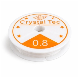 Klar nylon perlesnor 0 8 mm 6 meter